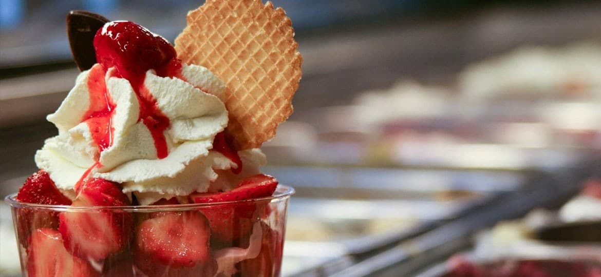 A strawberry sundae used as a metaphor for project planning.